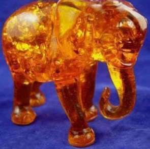 Real Big Collectible amber carvings vivid elephant statue  