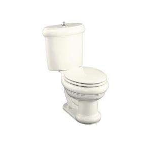 KOHLER Revival 2 Piece Dual Flush Elongated Toilet in Biscuit K 3555 