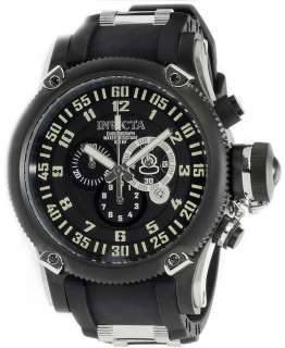 Invicta 0517 Stainless Steel Russian Diver Rubber Strap Watch  