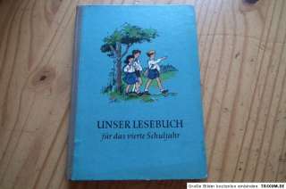Unser Lesebuch DDR antik 1954 Volk und Wissen 4 Klasse  