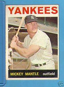 1964 TOPPS #50 MICKEY MANTLE VGEX  