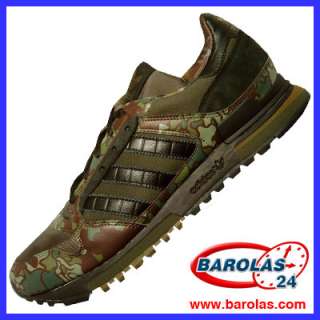 018136 Adidas ZX 600 Army Green Black Running Trainers  
