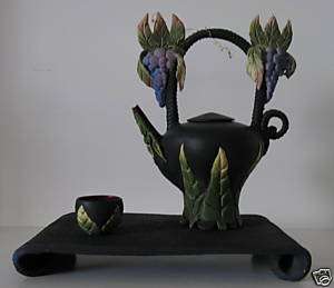 Teapot & Cup. Three piece set by Nancy Yturriaga Adams  