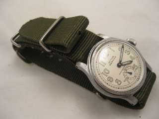 RARE WWII 1940 ACTIVE SERVICE MILITARY WATCH WITH G 18 NATO STRAP 