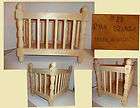 wood magazine newspaper rack holder basket stand doll crib returns