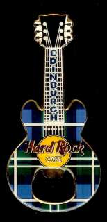 Hard Rock Cafe EDINBURGH Bottle Opener Guitar Magnet  