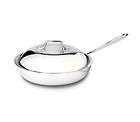 All Clad Tri Ply Stainless Steel 9 inch Nonstick French Skillet w 