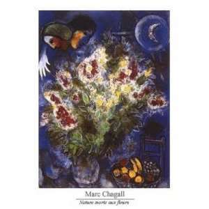 Marc Chagall   Nature Morte Aux Fleurs Poster Kunstdruck (50 x 40cm 
