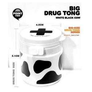 Funyz Story Pill Container/ Case/ Bottle for Pills Cow  