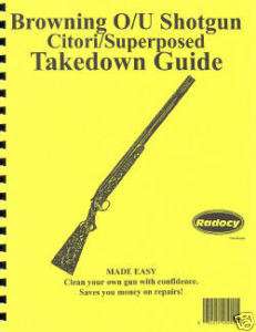 Browning Over/Under OU Shotgun Takedown Guide Radocy  
