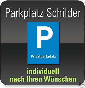 Parkschild AluDibond 30x40cm Privatparkplatz  