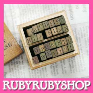 Funnyman] Antique School Book Alphabet Rubber Stamp  