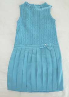 Gymboree NEW YORK GIRL Aqua Sweater Dress NWT 8  