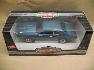 1969 GTO ERTL AMERICAN MUSCLE CRYSTAL TURQUOISE 1 18  