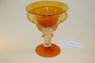MURANO GOBLET 6.8 murano glass WITH GOLD from VENICE  