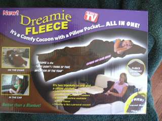 Dreamie Fleece with Pillow Pocket * NEW *as seen on TV*  