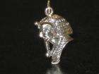 EGYPTIAN TUTANKHAMUN STERLING SILVER CHARM SSLP2754  