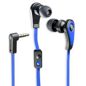   In Ear Headset 3.5mm with an In line Microphone, Blue Electronics