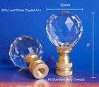 of 26% LEAD GLASS CRYSTAL LAMP SHADE FINIALS 30 mm