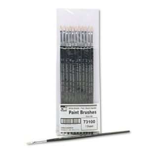  Charles Leonard® Short Handle Easel Brush BRUSH,PAINT,WE 