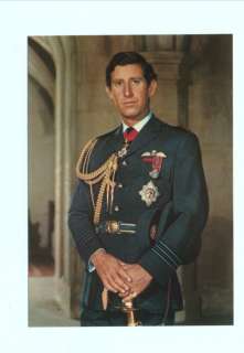 p3187   Prince Charles in air force uniform   Royalty postcard  