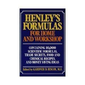   Formulas for Home & Workshop [Hardcover] Gardner D. Hiscox Books