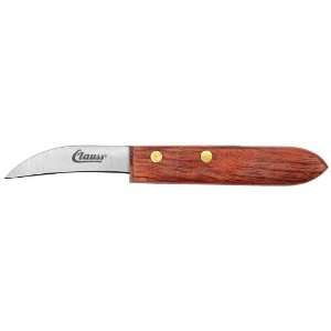 Clauss 7 Stainless Steel Knife Curved Blade, Wooden Handle  
