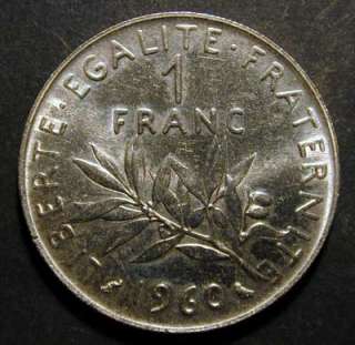   1 Franc Semeuse Nickel 1960 [n°08]