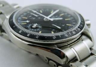 Omega Speedmaster Automatic Day Date Chronograph Black Dial Steel 3520 