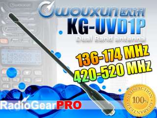 Wouxun KG UVD1P Dual Band Antenna 136 174 / 420 520Mhz KGUVD1P radio 