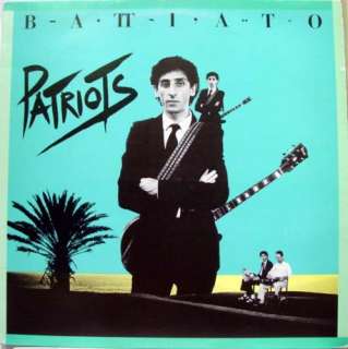 franco battiato patriots label emi records format 33 rpm 12 lp stereo 