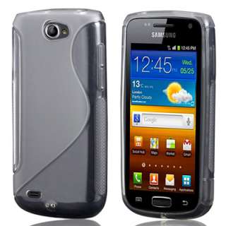   SILICONE GEL CASE COVER & SCREEN PROTECTOR FOR SAMSUNG GALAXY W I8150