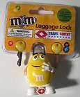 Luggage Lock M&Ms TSA Secure Suitcase Backpack Yellow 