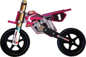 FRO SYSTEMS PRE MX WOODEN CHILDS BIKE   BALANCE   PINK  