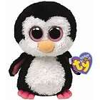 ADORABLE PLUSH TY BEANIE BOOS WADDLES THE PENGUIN 6 INC