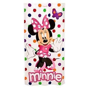   Disney Minnie Mouse Beach/Bath Towel with Polka Dots 