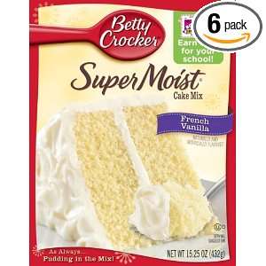 Betty Crocker Supermoist Cake Mix, Rainbow Chip, 18.25 Ounce Boxes ...