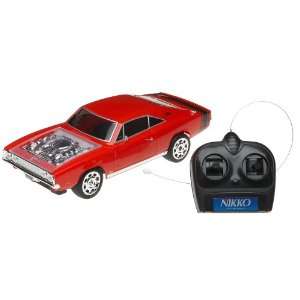    Nikko 160217 1/16th Scale 69 Dodge Charger, Red Electronics