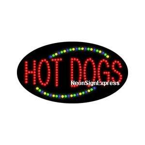  Animated Hot Dogs LED Sign 