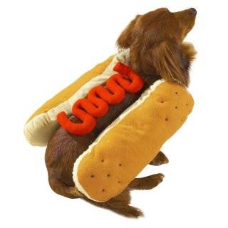 Casual Canine Polyester Hot Diggity Dog Costume, Medium, Ketchup