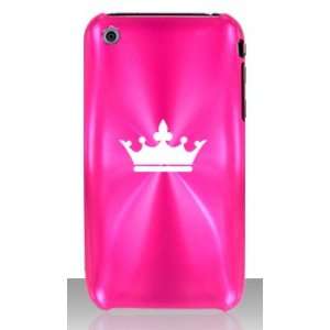  Apple iPhone 3G 3GS Hot Pink C06 Aluminum Metal Case Crown 