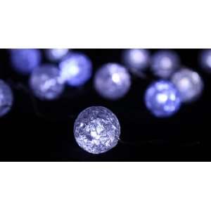 Super Bright Crackled Clear Glass Look LED Battery Operated Decorative 