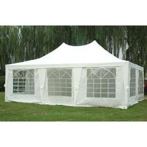 23x16.5 Wedding Party Tent Canopy Gazebo Heavy Duty Water Resistant 