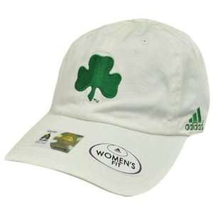   Clover Shamrock Ladies Women White Green Hat Cap
