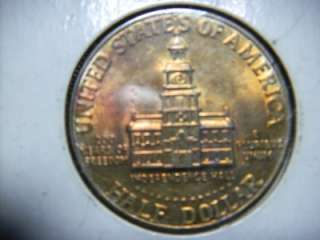 1776 1976 KENNEDY HALF DOLLAR COIN, CHOICE AU++, GREAT EYE APPEAL 