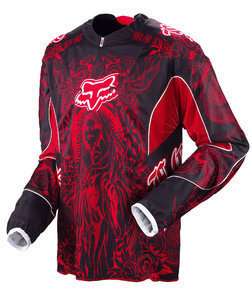   Motocross MX Enduro Jersey Shirt Mens Fox Racing 2009 Red Small New