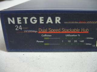 Netgear DS524 Dual Speed Stackable Hub 24 Port 10/100  