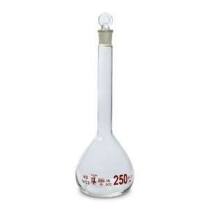 213W6 Karter Scientific 250ml Volumetric Flask w/ Ground Stopper (Pack 