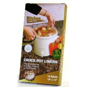  Kitchen Colleection Crock Pot Liners   18x14, 10 Bags 