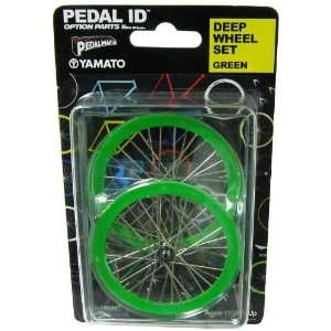    Pedal Id 19 Scale Bicycle Deep Wheel Set Green Toys & Games